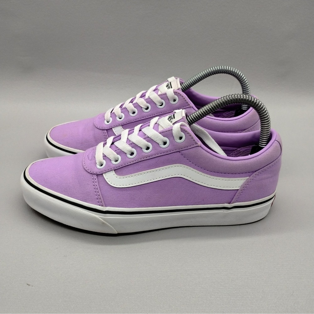 Vans Ward Low Top Lavender Purple Canvas Skate Sneakers Womens Size 8.5 Casual - Picture 2 of 9